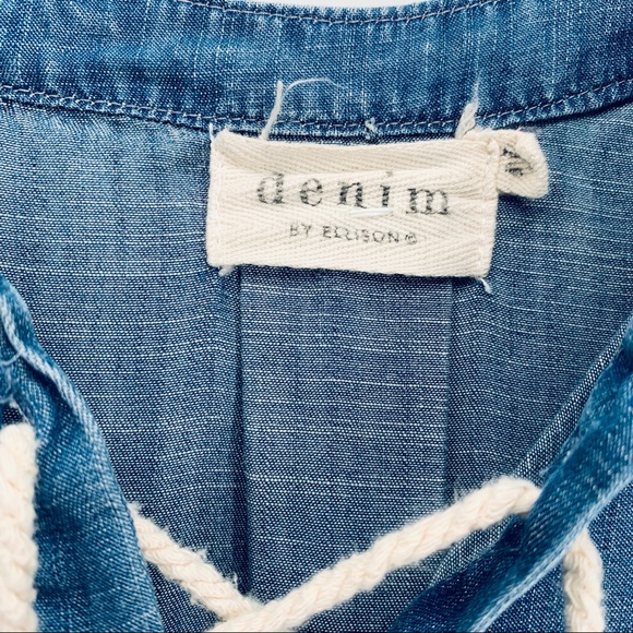 NWOT Denim by Ellison Women’s Denim Top Size Medium - Picture 3 of 7
